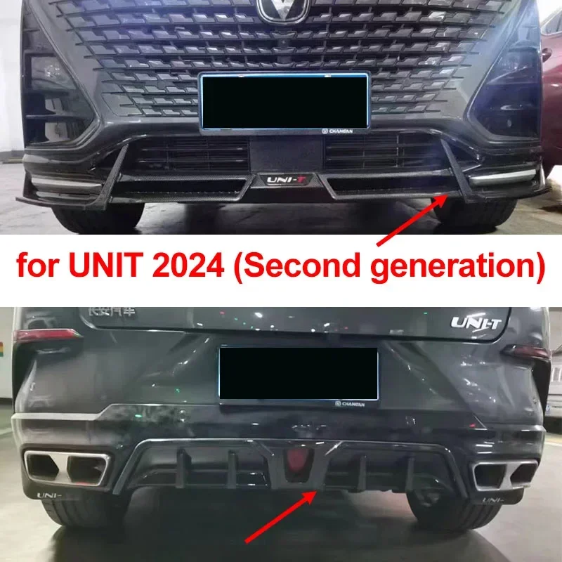 

Для Changan UNI-T 2024 (2 поколения) Бампер Передняя лопата Защитная планка переднего бампера Угловой блок 2023