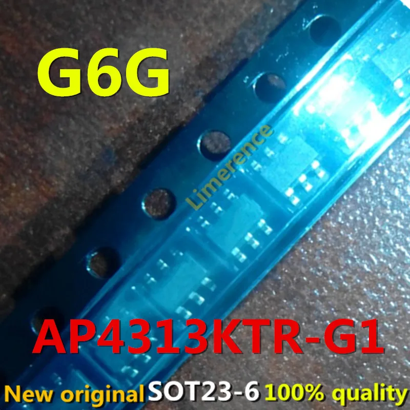 10PCS AP4313KTR-G1 AP4313 Silk screen:G6G SOT23-6  integrated circuit