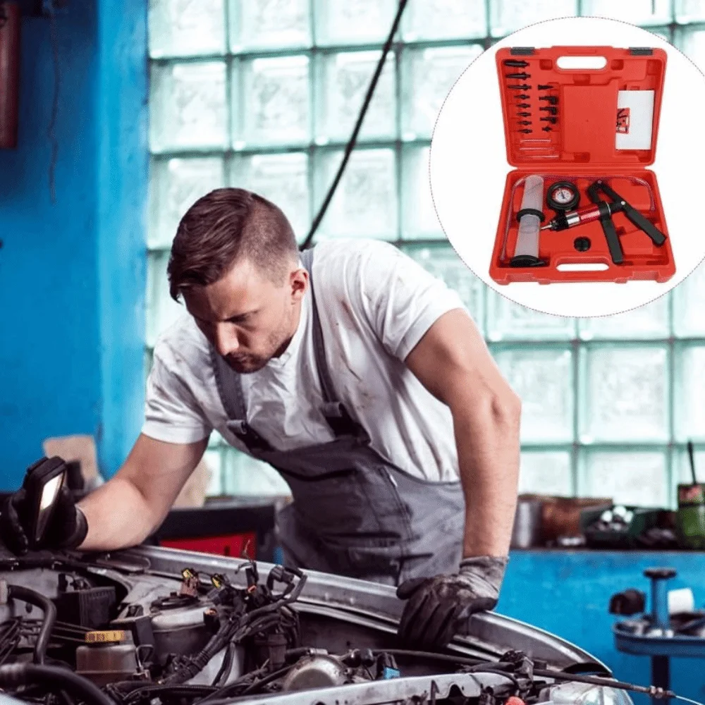 

Ручной вакуумный насос-тестер, пистолетного типа, для прокачки тормозной жидкости, многофункциональный комбинированный инструмент