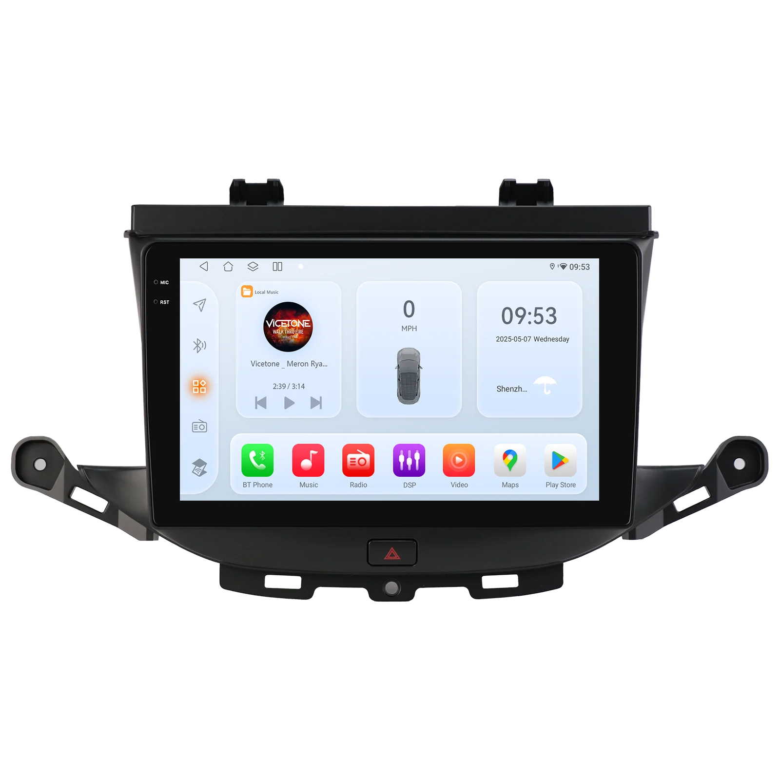 Hizpo Android 15 Wireless CarPlay Android Auto Autoradio für Opel Astra K 2015-2019 GPS-Navigation Multimedia-Player WiFi 4G DSP RDS Bluetooth Split-Screen IPS-Touchscreen Stereo-Haupteinheit