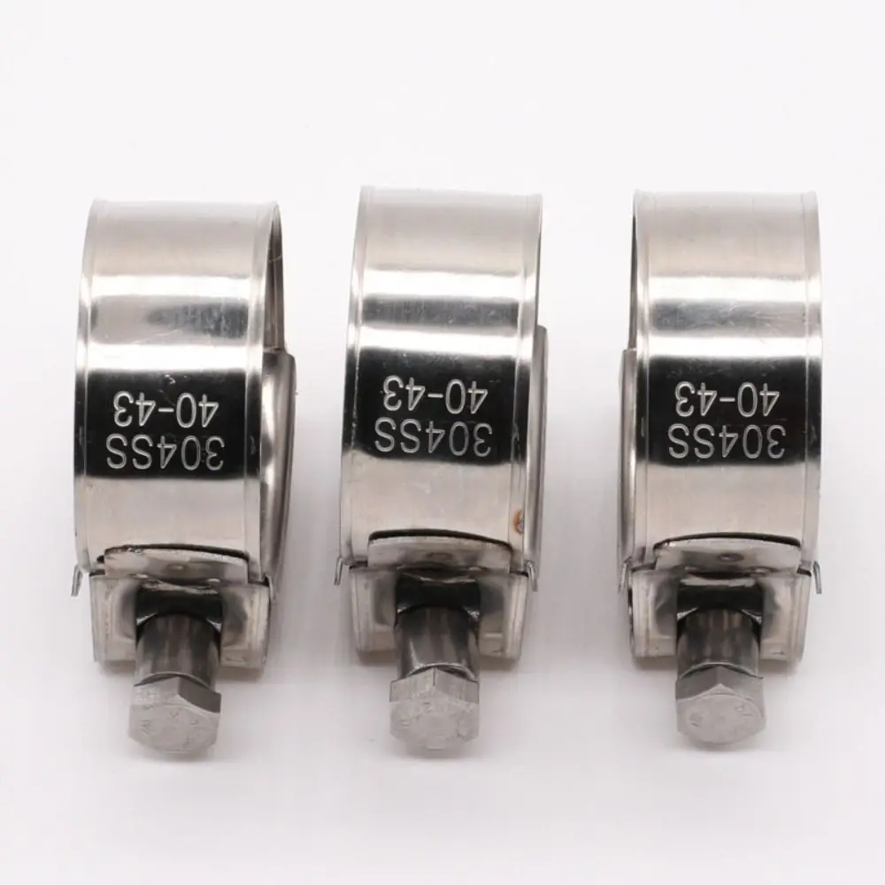 New 304 Stainless Steel Hose Clamps T Bolt Powerful Pipe Clip Exhaust Air Sealing