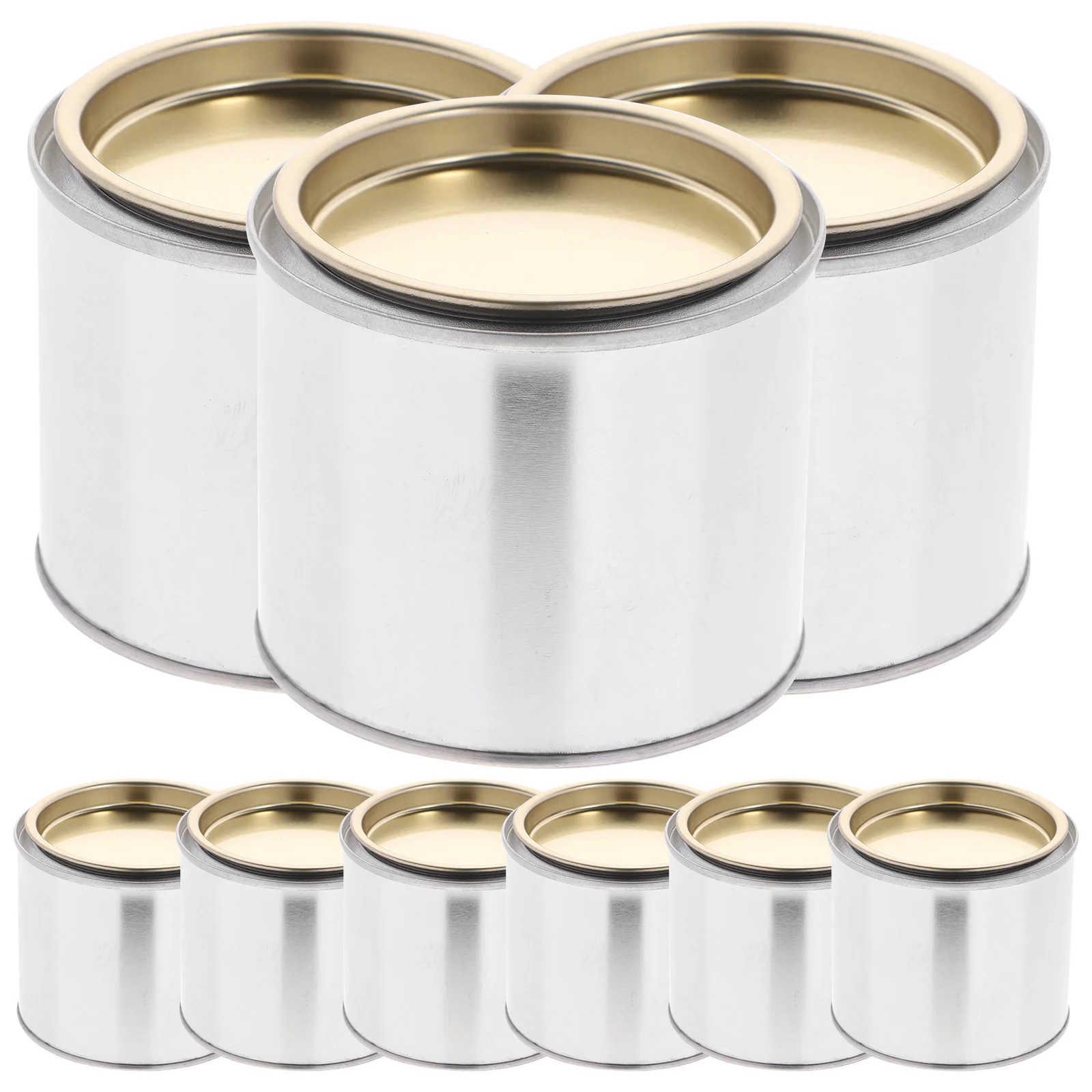 

8 PCS Transportation Paint Can Ink Container Storage Tin Practical Craft Strong