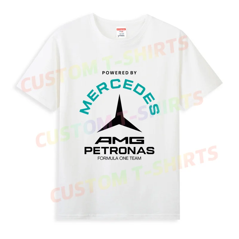 2024 Hot Sale Summer 100% Cotton Black Powered By Petronas Mercede T Shirt Men Cool Tee Hip Hop Streetwear T-shirt