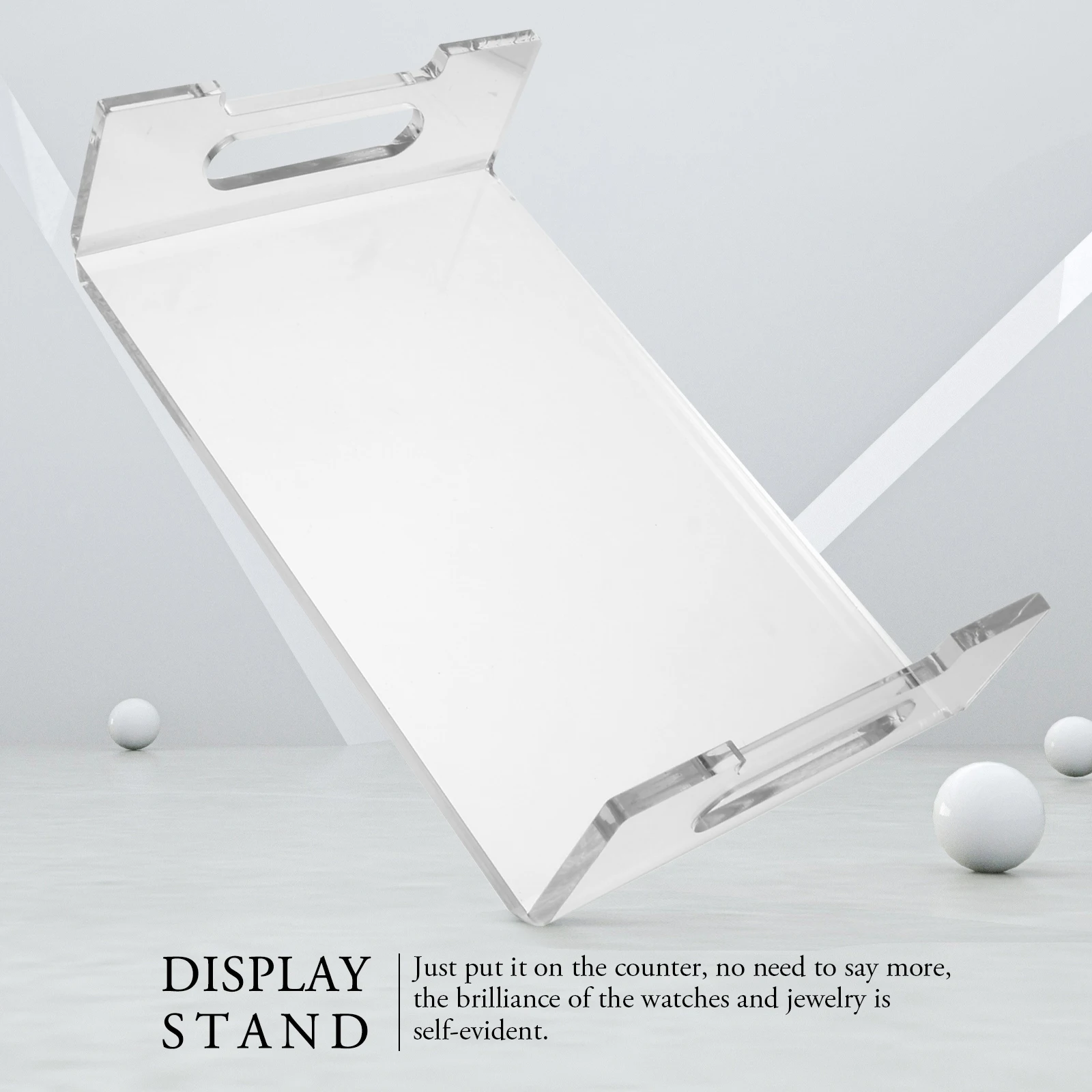 

Monitor Stand Computer Desk Shelf for Riser Household Clear Display with Drawer Acrylic Organizer Office Arm