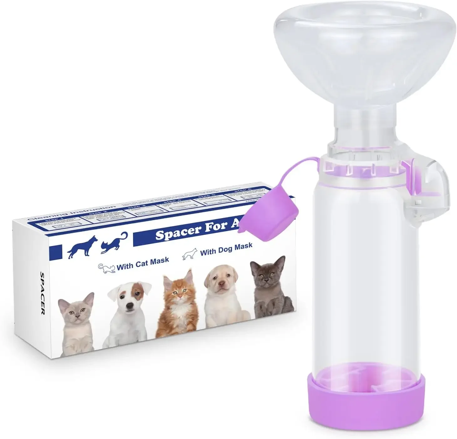 

Камера-небулайзер Pet Free‑Space для кошек и собак, портативный небулайзер, небулайзер для животных для введения лекарств