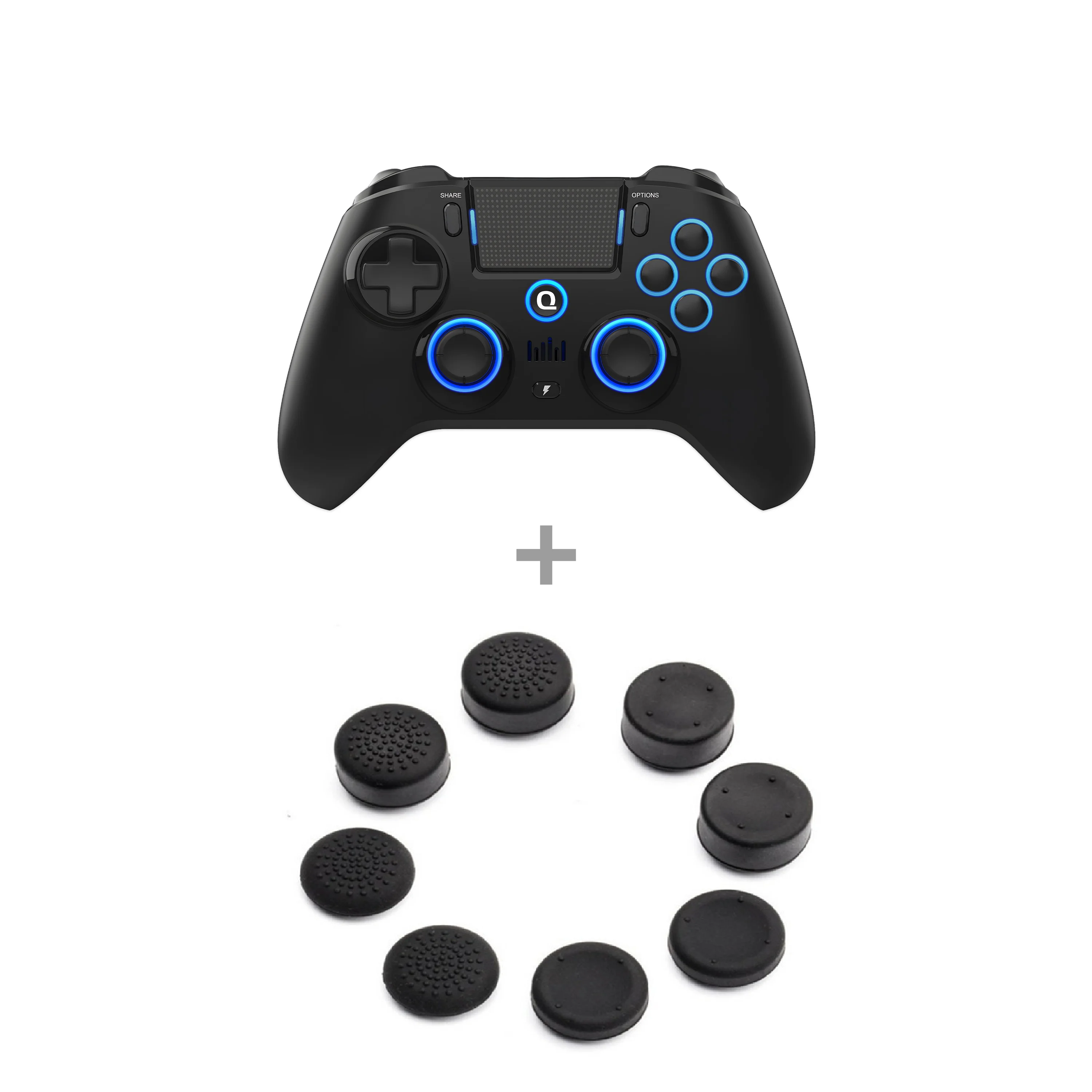 Qrd Spark N5 Wireless Game Controller For PS4 PS3 Hall Effect