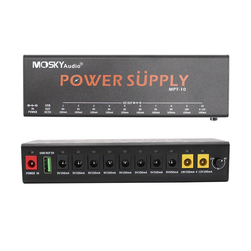 

11Channel Guitar Pedal Power Supply with Independent Short Circuit Protection Pedal Board Power Supply for 9/12/18V Effect Pedal