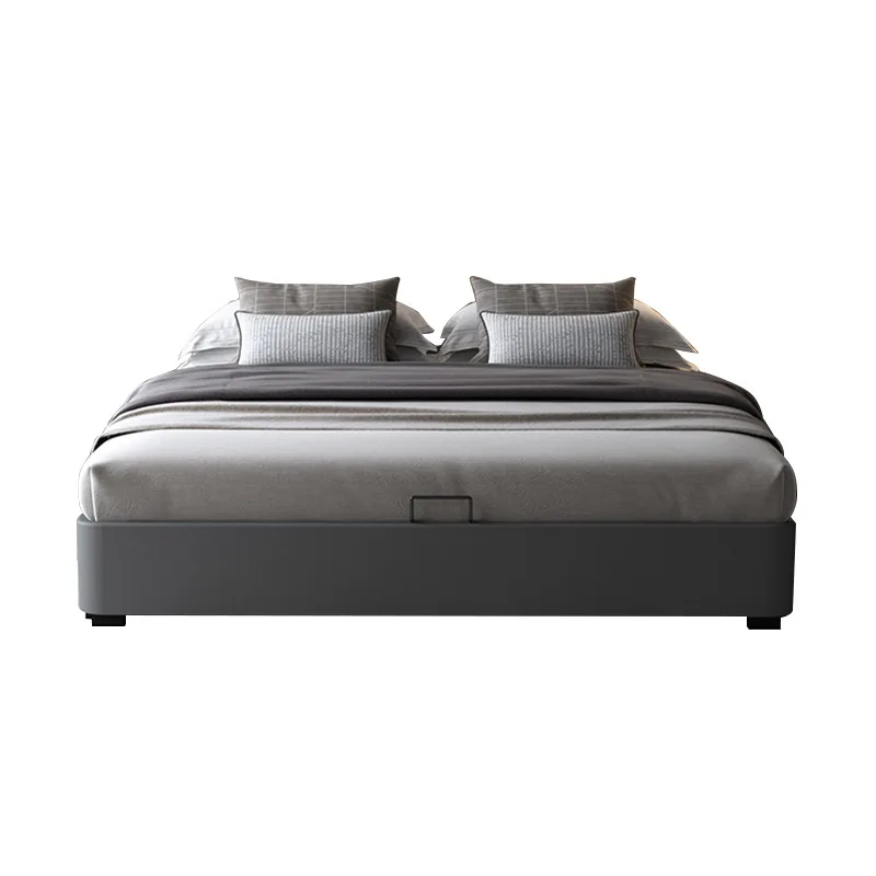 

Simulation leather , tatami, Nordic modern simple double wedding bed