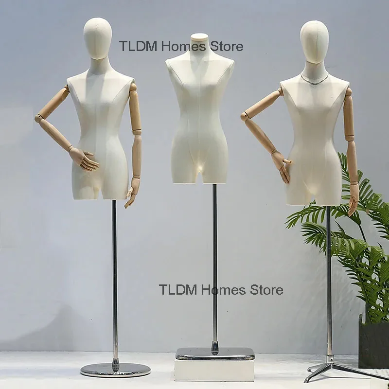 Korean Version Female Mannequins High-end Sense Mannequin for Women's Clothing Store Bust Mannequin Women Window Display Stand