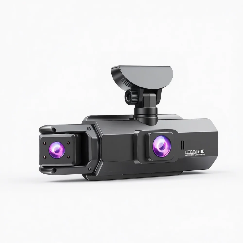 Four Lens Dash Camera 3 Inch IPS Display Car Video Recorder WiFi HD 1080P Night Vision Loop Recording Parking Monitor