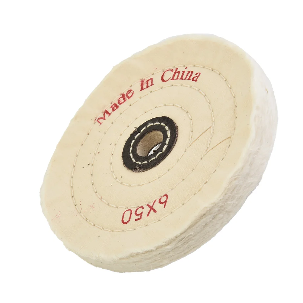 Polish Polishing wheel Mop Disc Grinder Jewelry Kit Buffing Flannel Metal Stainless steel 150mm Cloth 6 Inch Pad