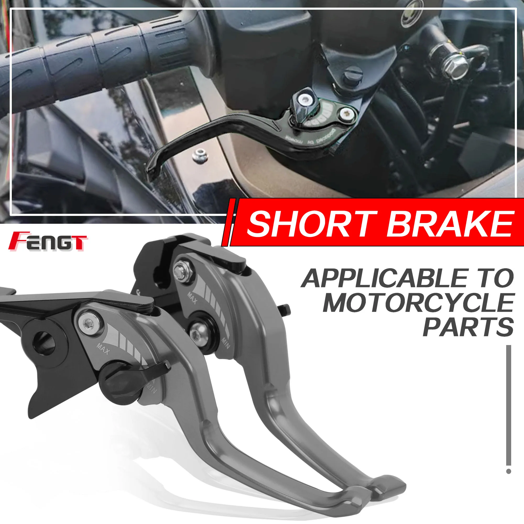 For VOGE DS900X 900DSX Motorcycle 2Finger Short Handle Brake Lever CNC Aluminium Brake Clutch Lever Set DSX900 DS / DSX 900