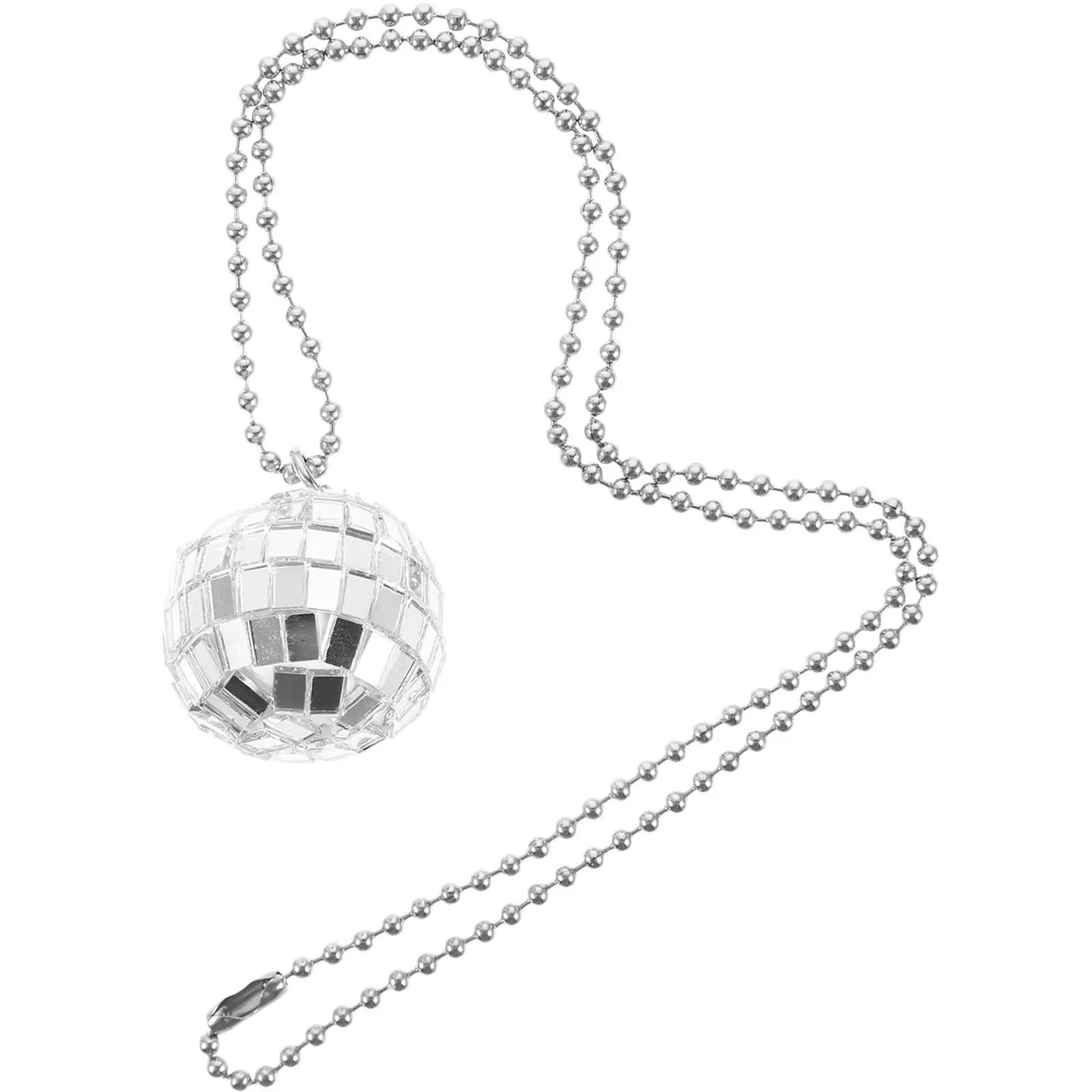 

Disco Party Neon Necklace Women Accessories Plastic Balls Chain Retro Vintage Disco Ball Jewelry Hip Hop Nightclub Charm Daily