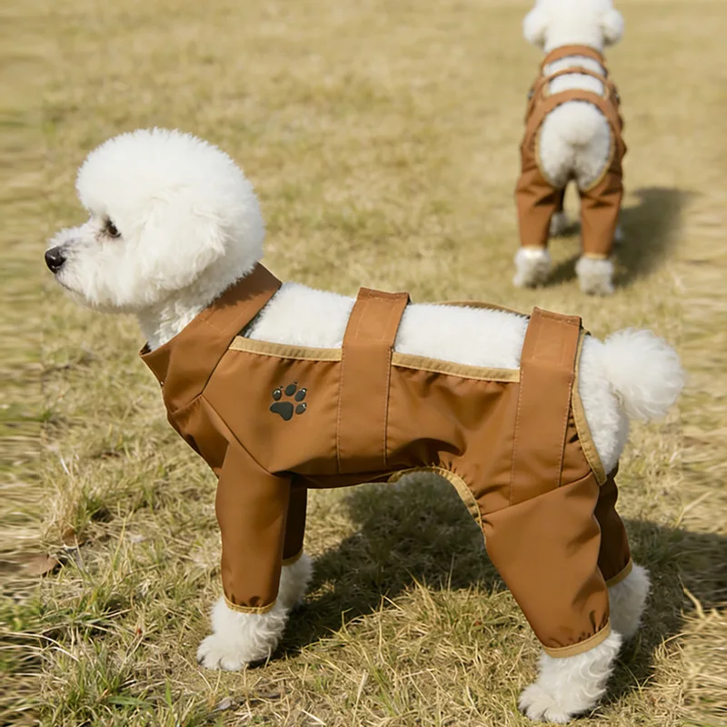 

New Dirty-Proof Jumpsuit For Small Medium Dogs Chihuahua Yorkie Dog Clothes Puppy Overalls Outdoor Tracksuit Pet Onesie Costume