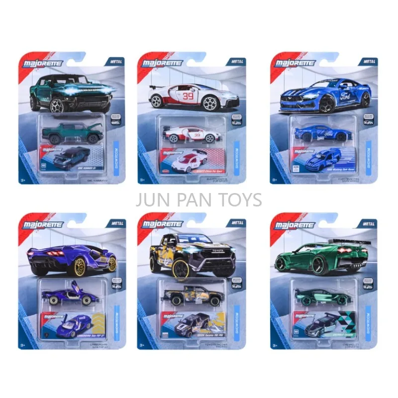 Carro de Metal Colecionável Original Majorette Showroom, Modelos Chevrolet, Bugatti, Ford, Toyota, Lamborghini, GMC, 7,5 cm, Brinquedos para Crianças