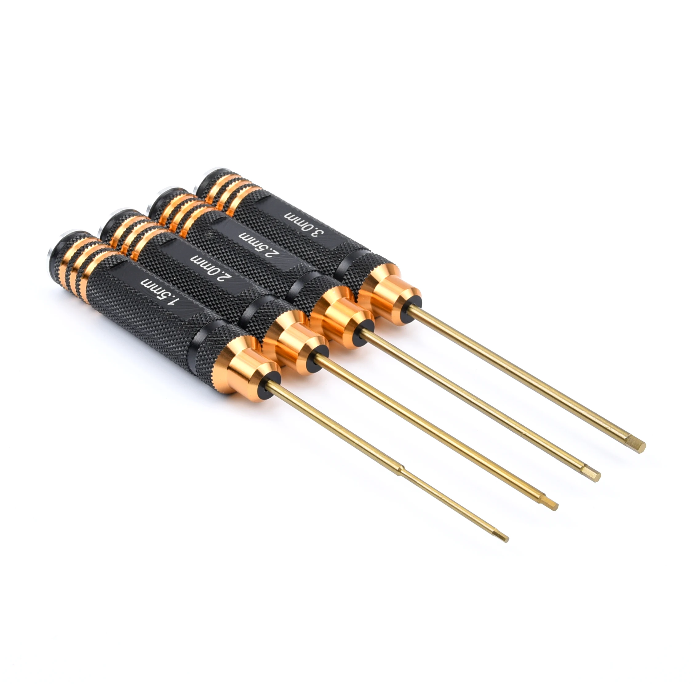 4PCs RC Tools Hex Screw Driver Set Titanium Plating Hardened 1.5 2.0 2.5 3.0mm Screwdriver Hex Key For RC Helicopter Car Rc Toys