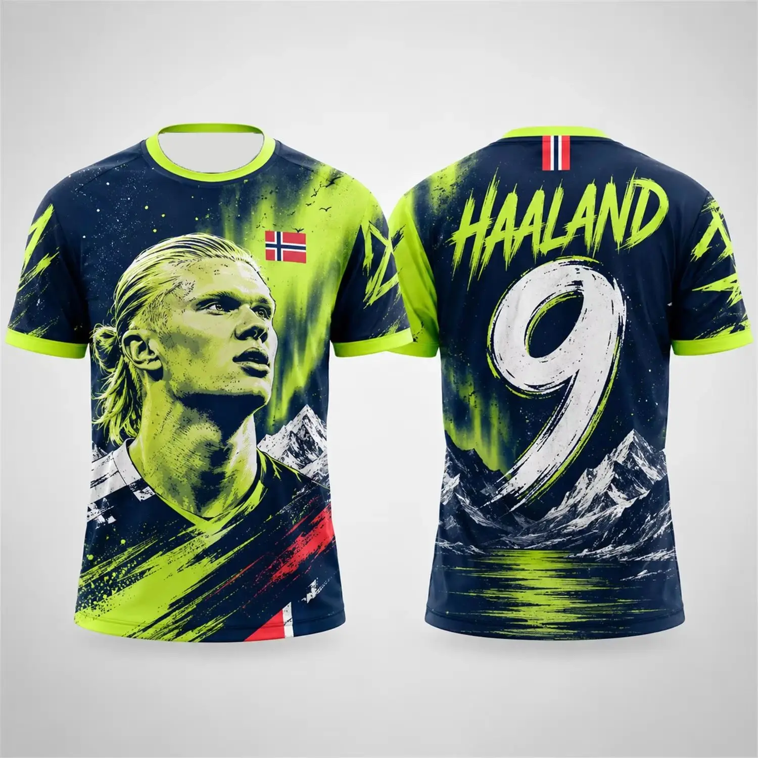 Haaland Commemorative 2026 Men Or Kid Football Jersey Athletic Soccer Shirt Outdoor Practice Running and Sports Activities