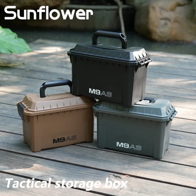 Outdoors Tactical PP Ammunition Shockproof Storage Box Ammo Box Waterproof Safety Box Hunting Accessories Storage Equipmen