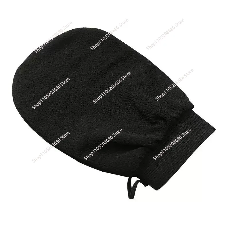 Black Bath Towel Gloves Single Layer Double-sided Medium Sand Massage Double-sided Bath Towel Rub Back Bath Artifact