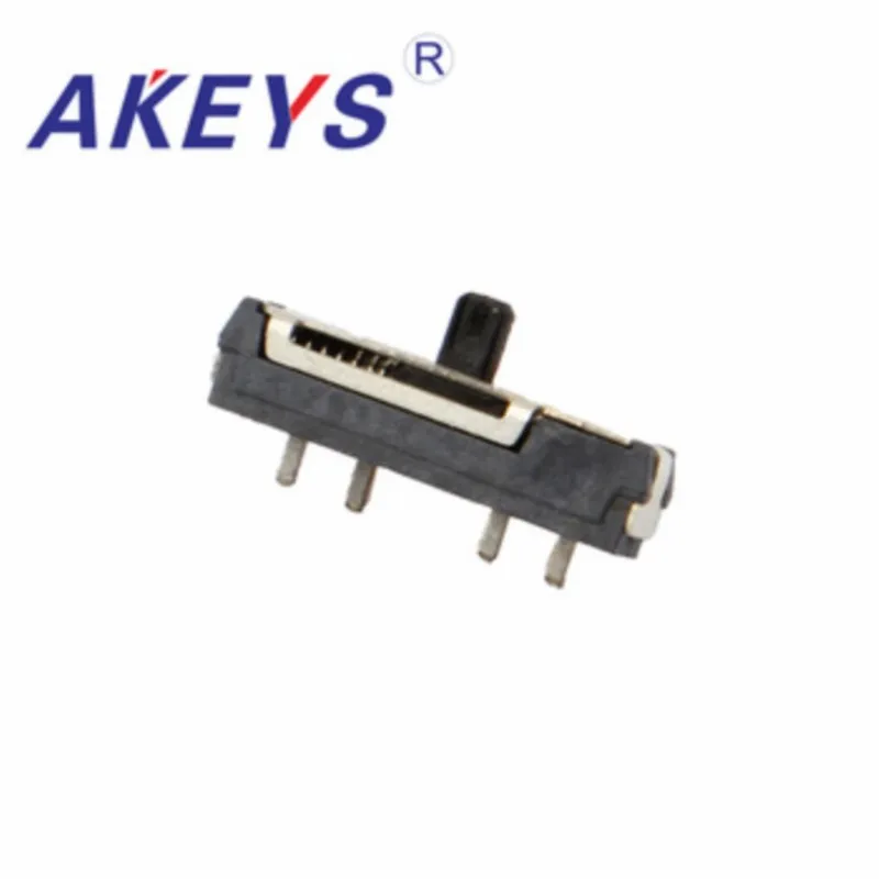 10pcs Hot sale Many types of MSKT-13D18 MINI slide switch 4P3T SMD SMT 4 pin 3 position side slide mini toggle switches