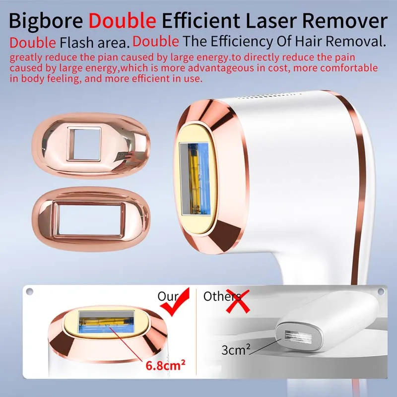 Home Neues IPL Ice Cool System 999999 Flash Schmerzlose Maschine Diodenmaschine Entfernung Laser Haarentfernung Dauerhaft