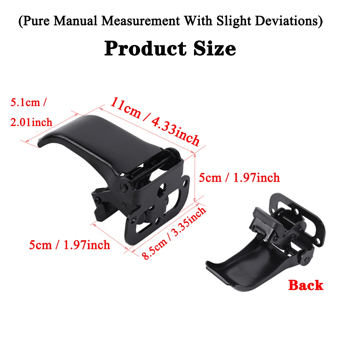 Car Hardtop Clamp Latch Mount Bracket Replacement for Jeep Wrangler JK JKU 2007-2018 Hard Top Roof Latch Interior Accessories