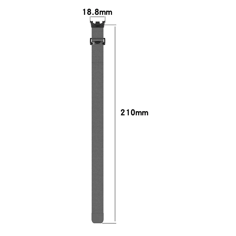 Xiaomi Mi Band 8 용 밀라노 루프 스트랩 스마트 Mi Band 8 팔찌 용 금속 마그네틱 팔찌 Miband9 스테인레스 스틸 시계 밴드