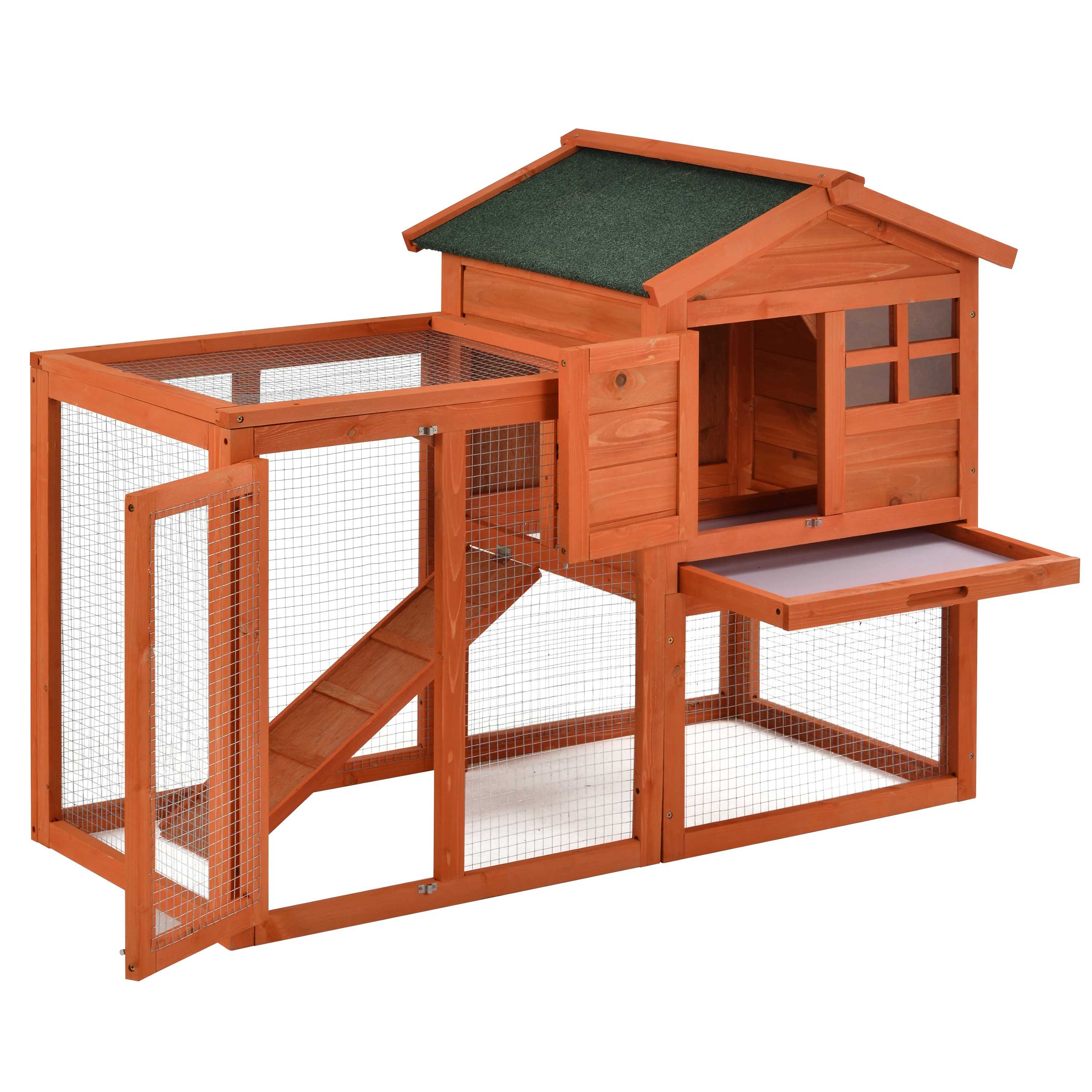 

Two Colors Hutch House Dog House Chicken Coops Chicken Cages Rabbit Cage Wooden Pet House Rabbit Bunny Wood