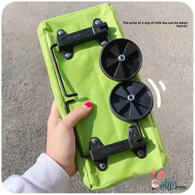 

Большая складная тележка на колесах для женщин, для овощей и хозяйственных принадлежностей, из нержавеющей стали, для домашнего хранения