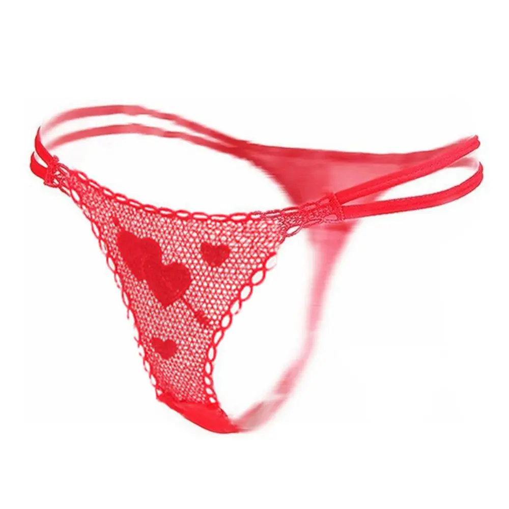 Romantic Valentines Day Gift Lingerie G-string Women's Sexy Rose G-String Briefs Panties V-string Thongs