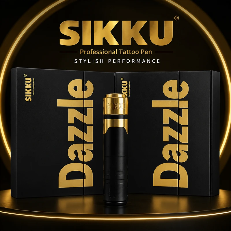 SIKKU Professional Wireless Tattoo Pen Powerful Coreless Motor Lightweight Ergonomic Design For Tattoo Artists Body Art Supplies