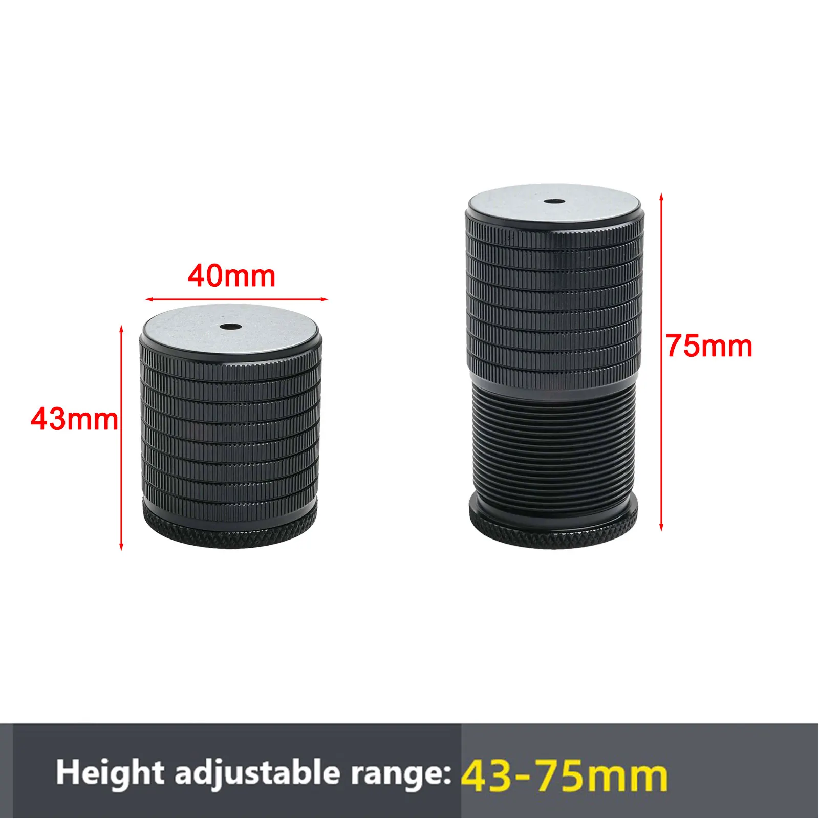 1pc Bed Table Legs Raised Base Aluminum Alloy Silicone Height Increaser Adjustable Bed Risers Furniture Hardware