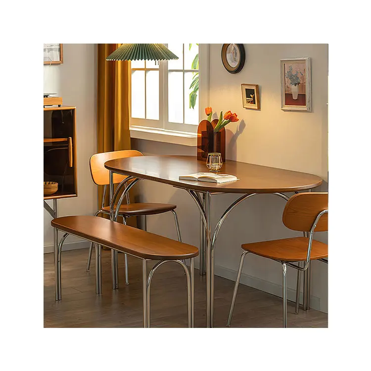 

#Home Dining Room Oval Dining Table And Chairs Mesas Home Wooden