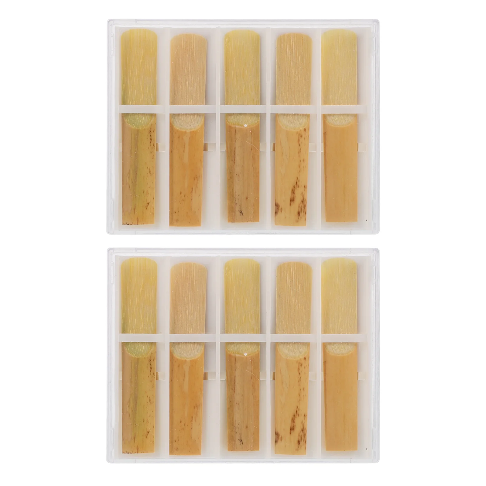 

10Pcs Compact Reed for Clarinet Practical Design Excellent Workmanship Clarinet Reeds Compact Instrument Accessory