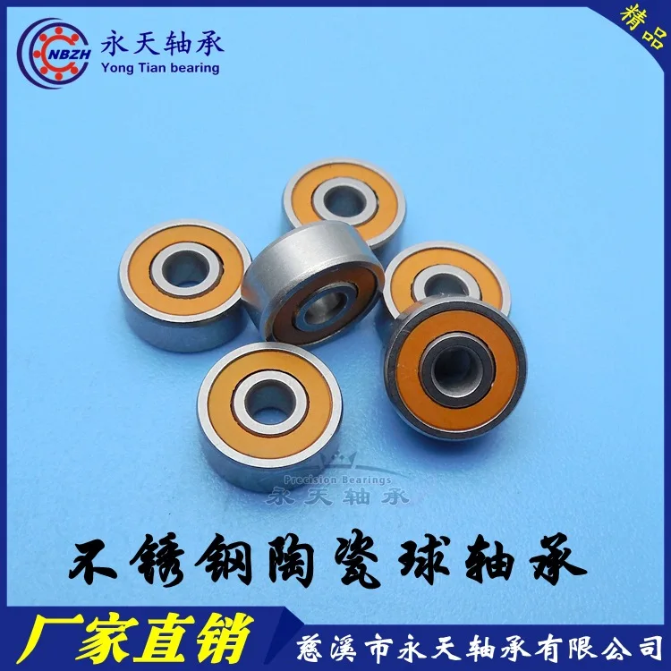 Stainless steel mixed ceramic ball water drop fishing gear fishing line wheel bearing S6700C-2OS
