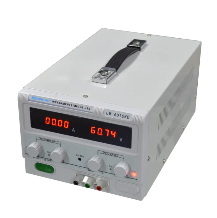 

LW-6010KD 60V 10A LED Stable Adjustable Bench Lab DC Power Supply Switch Regulated Power Source Large