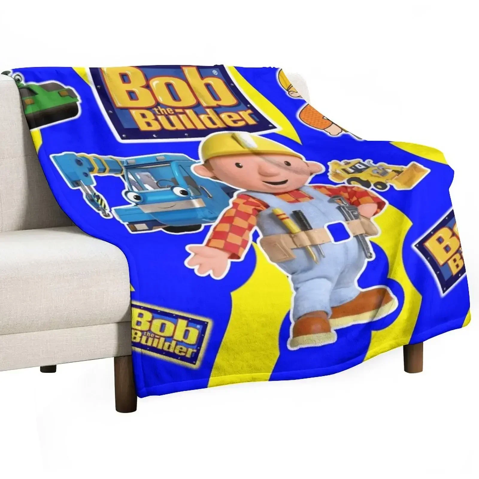 Bob The Builder Abstract Throw Blanket Bed Fashionable Blankets For Sofas Decorative Beds blankets and throws Blankets