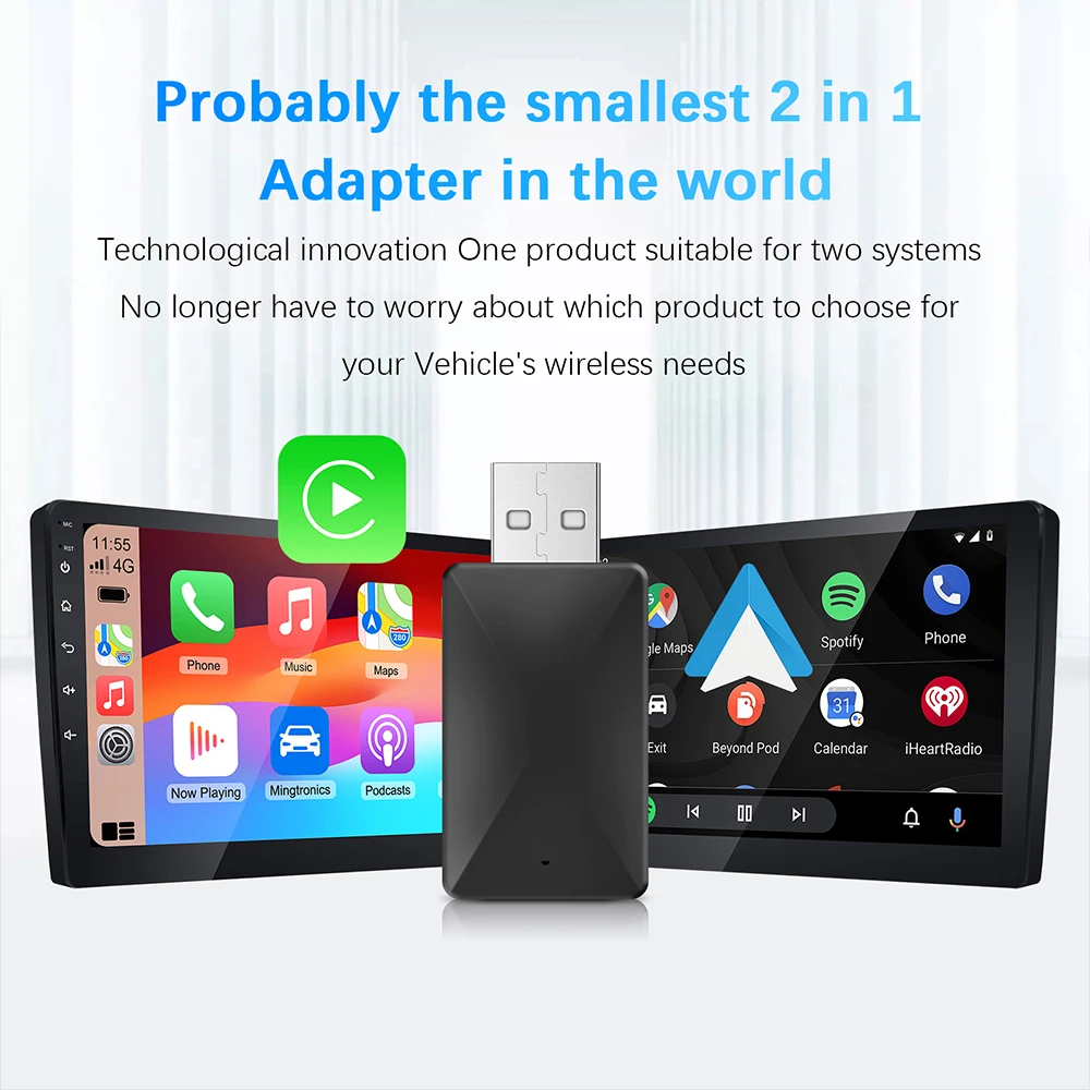 NEW Wireless CarPlay Android Auto Wireless Adapter 5G Wifi Smart Mini Box Plug And Play WiFi Fast Connect Universal For Nissan