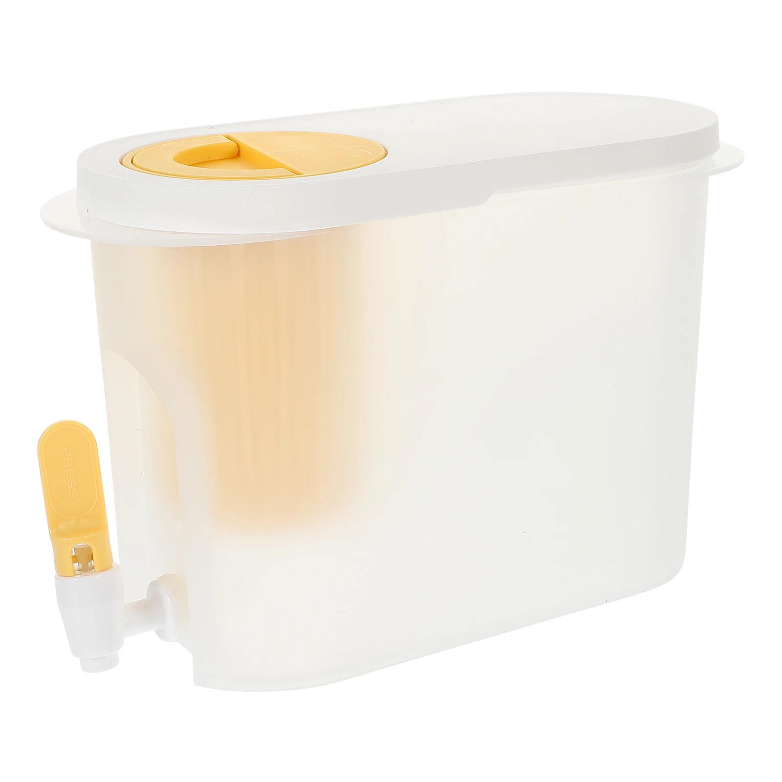 

Cold Water Beverage Dispenser PP ABS Material Juices Storage Container Tap Faucet Fruit Tea Juice Dispenser Brewer