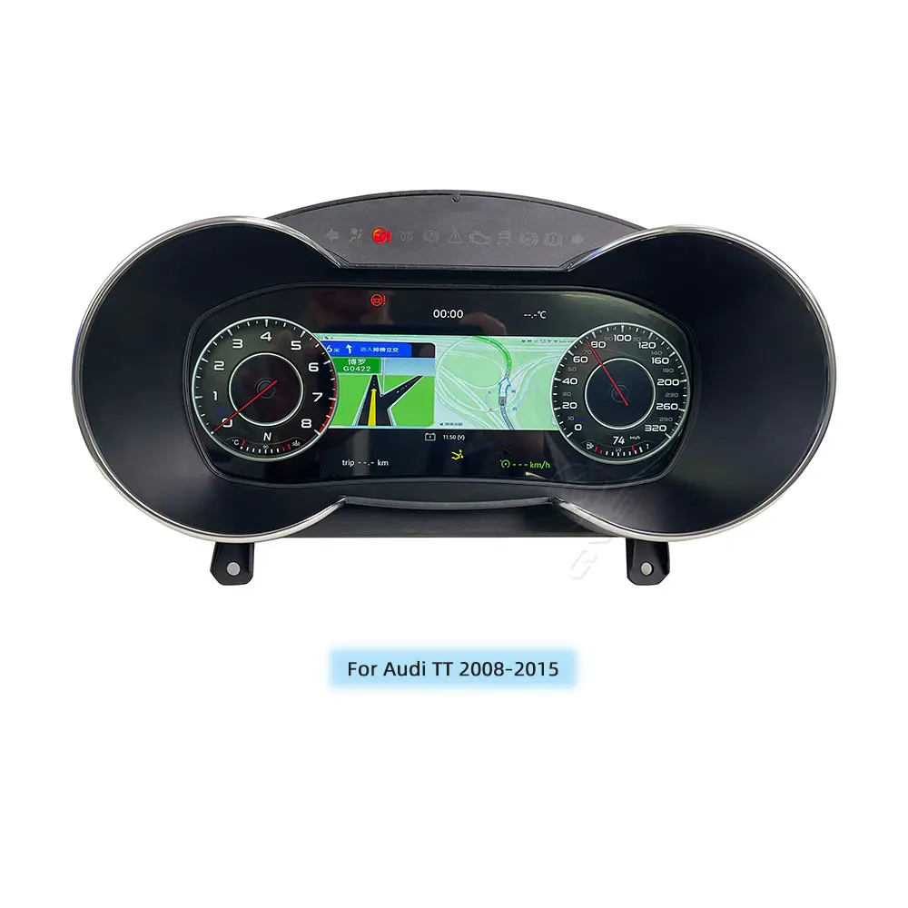 12.3 inch LCD Digital Dashboard Cluster For A TT 2008-2015 Auto Radio Instrument Panel Cockpit Unit Linux System