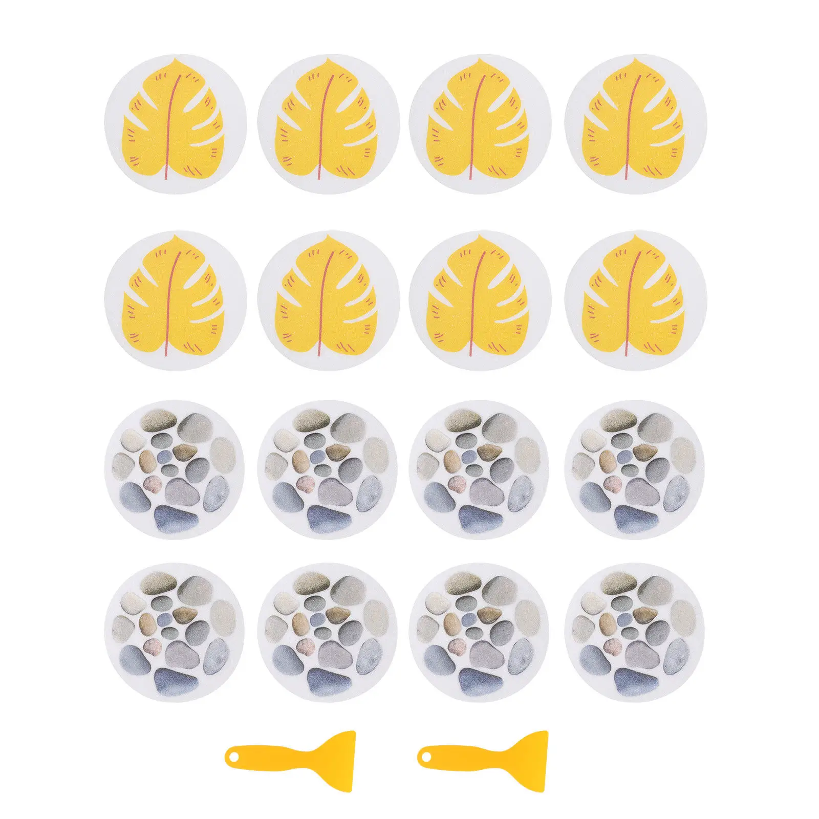 

2Sets Anti-Slip Bathtub Stickers Premium Waterproof Self-Adhesive Non-Skid Decals Kids Safety Bathroom Wall Decals Lovely