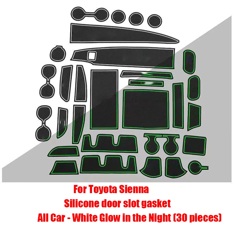 For Toyota Sienna 2022-2023 Door slot gasket modification parts, special automotive supplies, interior accessories