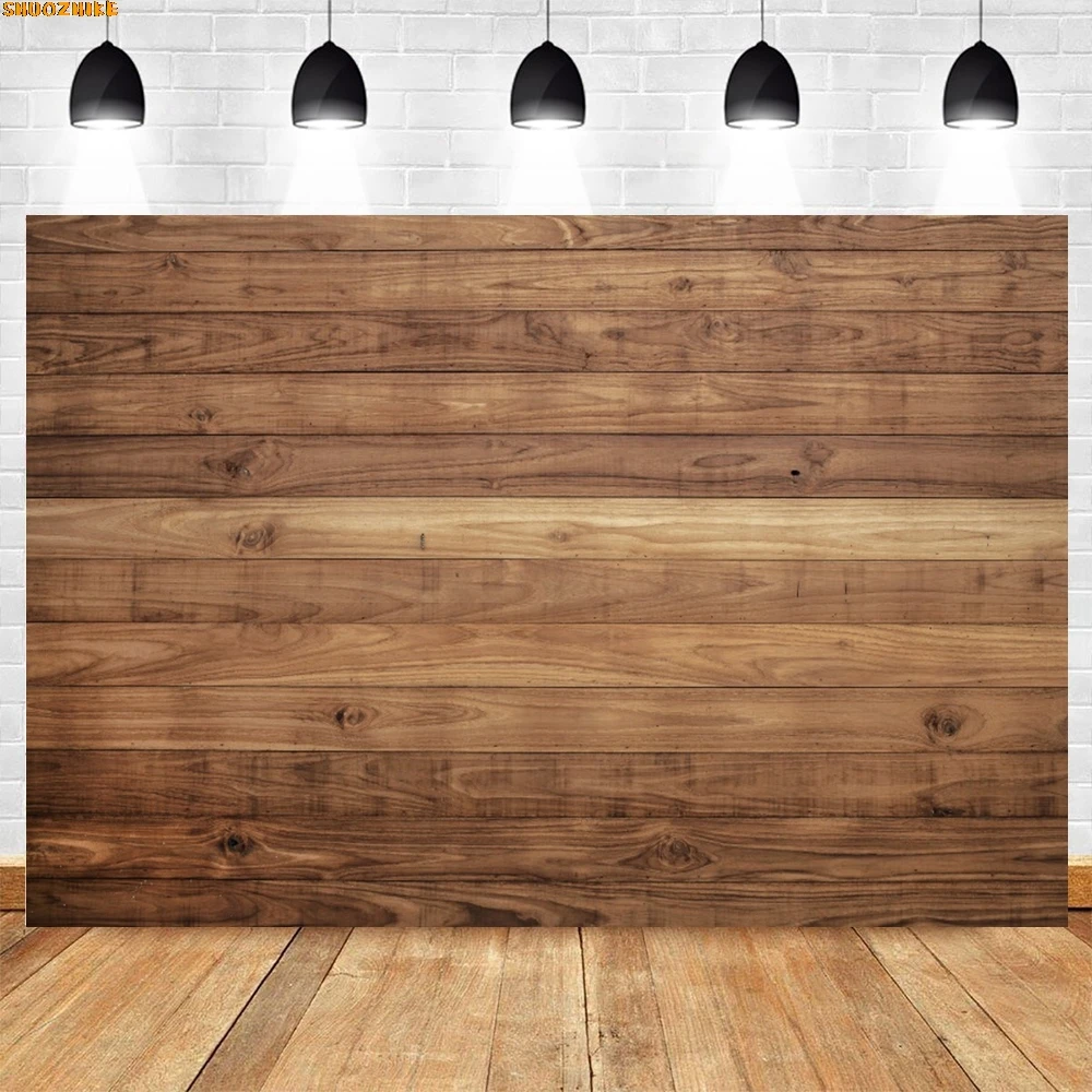 

Beautiful Smooth Wooden Floor Photography Backdrops Wiht Leaf Shadow Interior Decorative Plank Walls Photo Background VF-01