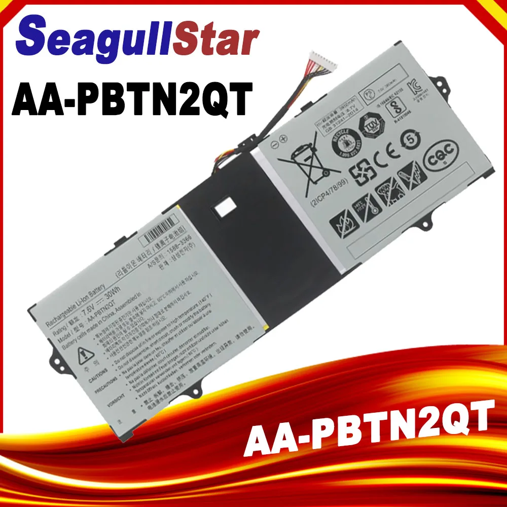 New AA-PBTN2QT Laptop Battery For Samsung NOTEBook 9 13.3 NP900X3N K02US K03US K04US K01US NP900X3NI PBTN2QT 7.6V 30WH