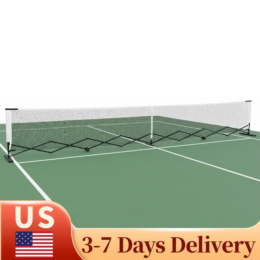 

Pickleball Set Net 22FT Pickleball Net System with Steady Metal Frame Free Assembly & Carry Bag for Outdoor Indoor Driveway