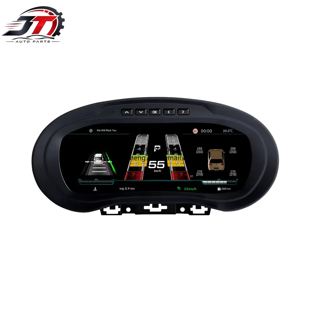 JT WEIJUNPRO Digital LCD Dashboard Cockpit Linux System Speedometer For Volkswagen For Polo 2012-2018 USB Connected Stereo