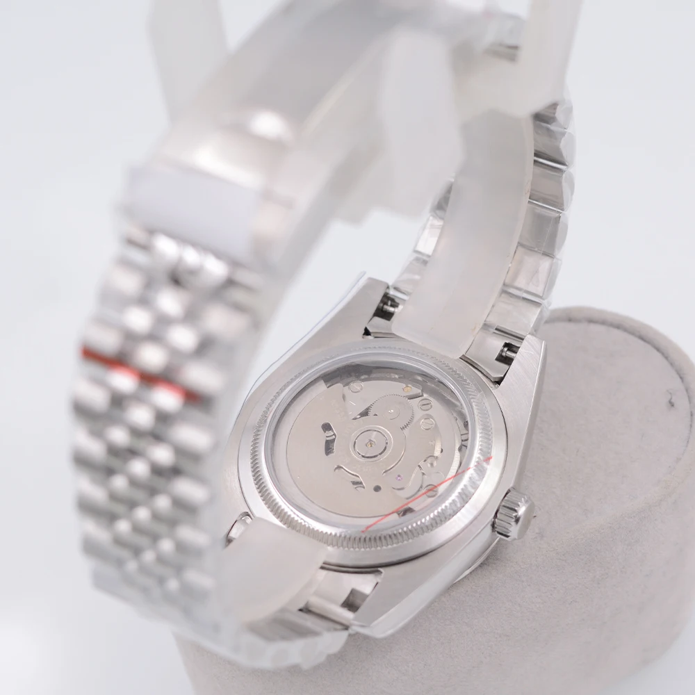 Автоматические мужские часы с логотипом 36 мм/39 мм 10 АТМ NH35, сапфировое стекло, зеленый светящийся циферблат