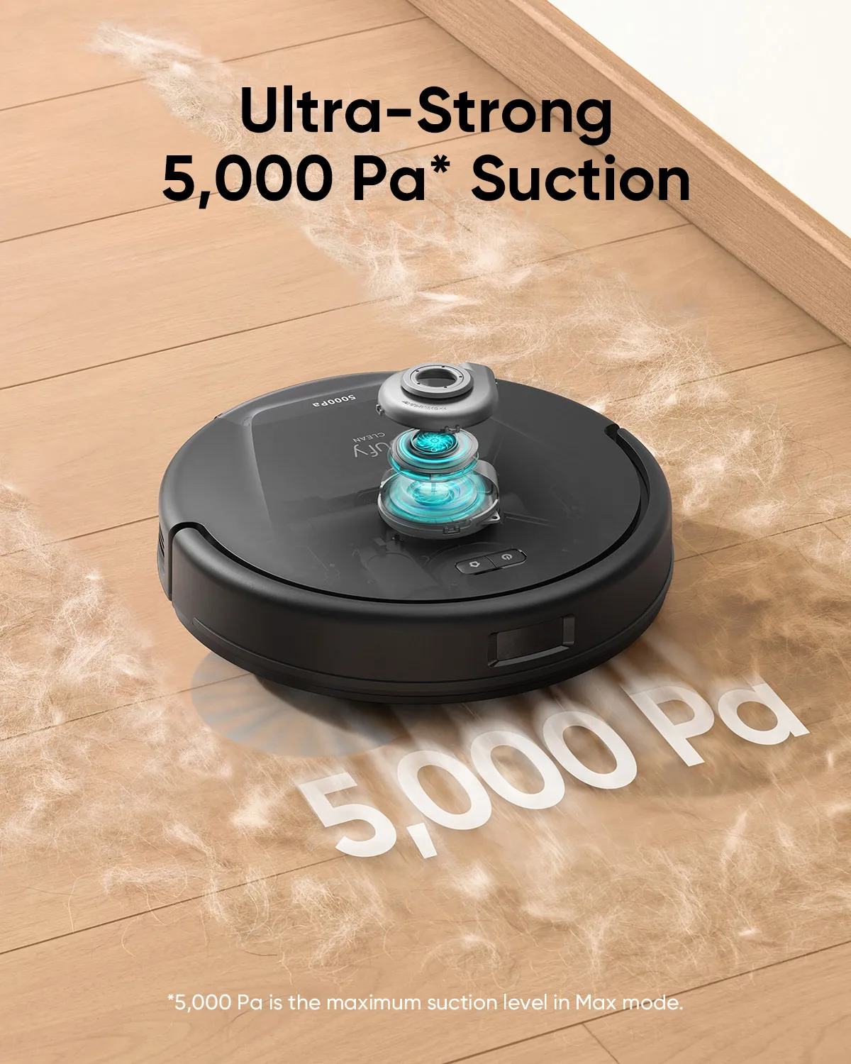 eufy L60 Hybrid Robot Vacuum with Self Empty Station Hair Detangling Technology Up to 60 Days of Hands Free Cleaning