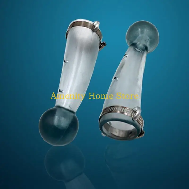 F26C 2Pcs Cow Horn Anti-Fight Protective Cover Horn Protector Silicone Made Safety