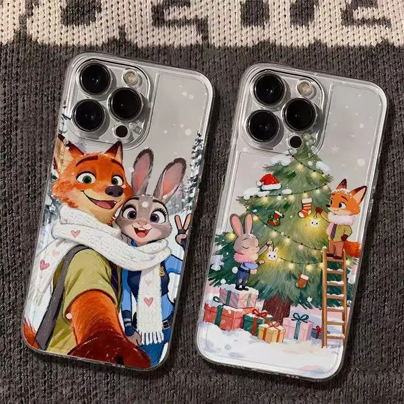 حافظة هاتف عيد الميلاد Nick Judy Space مناسبة لهاتف Apple 17 حافظة حماية شفافة لهاتف iPhone 1512pro